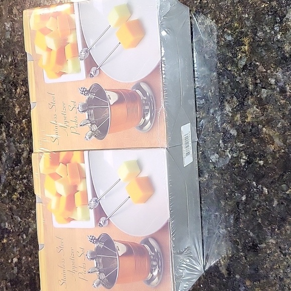 NIB Set of 2 Stainless Steel Cider House Appetizer Picks Set - Picture 4 of 7